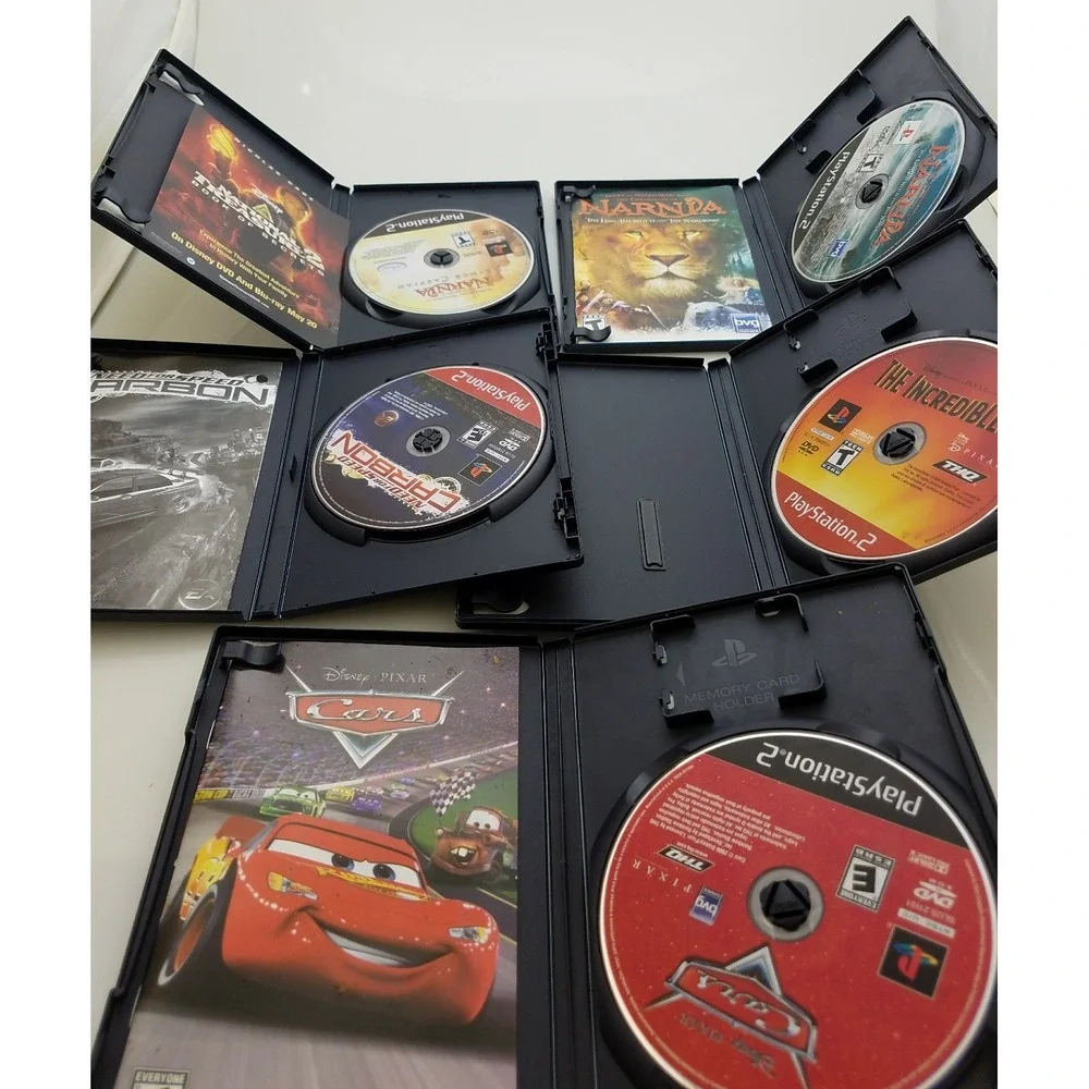 Disney Playstation 2 Bundle of 5 games including Cars, Narnia, Incredibles